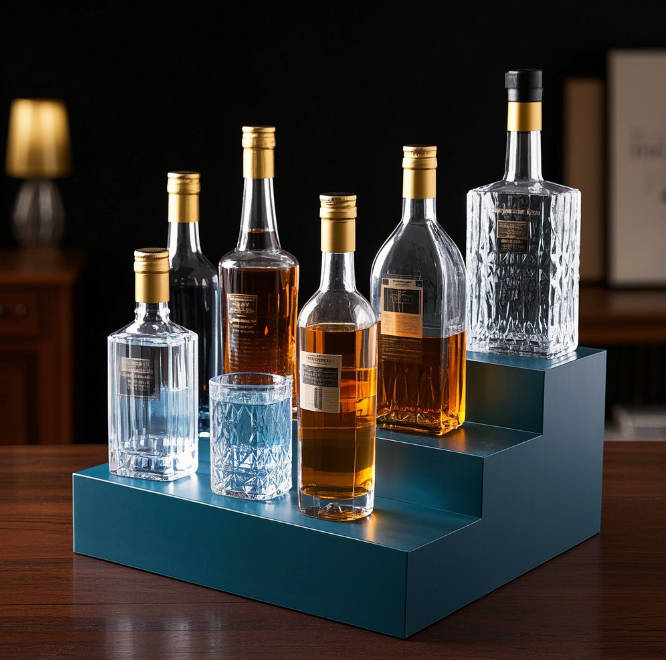Wine bottle display stand 1